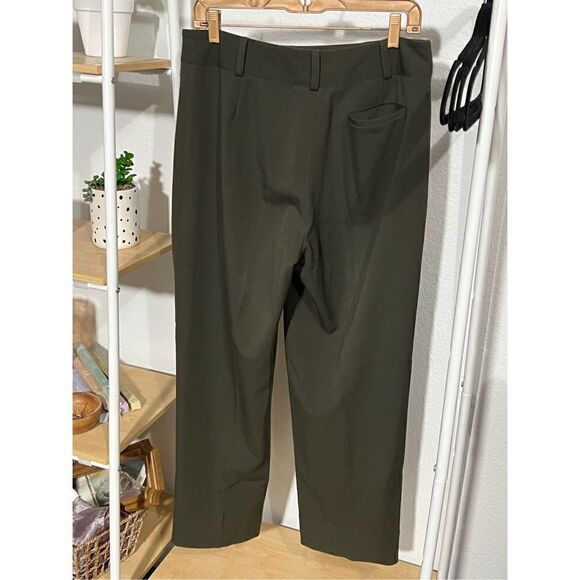 Retro Rafaella Dark Olive Green Dress Slacks - Picture 3 of 4